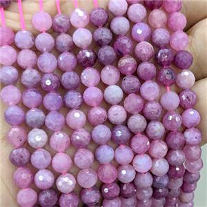 Natural Ruby Beads Faceted Round, approx 6mm