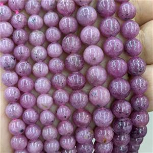 Natural Ruby Beads Red Smooth Round, approx 6.5mm