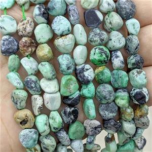 Natural Green Chrysotine Chips Beads Freeform, approx 8-9mm