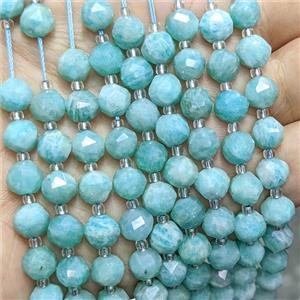 Natural Green Amazonite Beads Cutted Round, approx 8mm