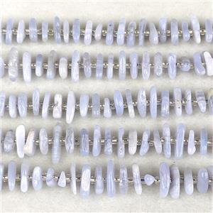 Natural Blue Lace Agate Chips Beads Freeform, approx 7-15mm