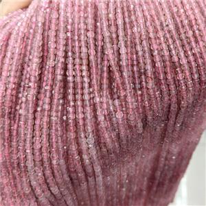 Natural Pink Strawberry Quartz Beads Faceted Cube, approx 3mm