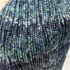 Natural Blue Tourmaline Beads Faceted Cube, approx 3mm