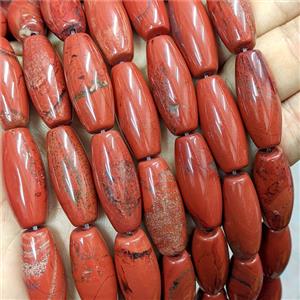 Natural Red Jasper Rice Beads AB-Grade, approx 12-28mm