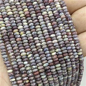 American Turquoise Beads Smooth Rondelle, approx 2x4mm