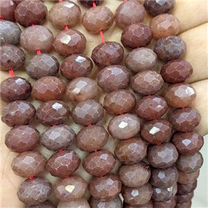 Red Aventurine Beads Faceted Rondelle, approx 8x12mm