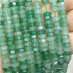 Natural Green Aventurine Hexagon Beads, approx 6mm