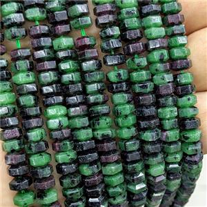 Natural Zoisite Hexagon Beads Green, approx 6mm