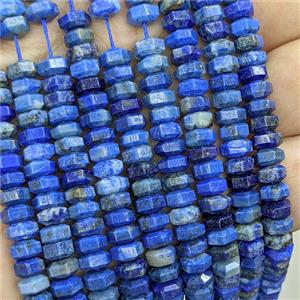 Natural Blue Lapis Lazuli Hexagon Beads, approx 6mm