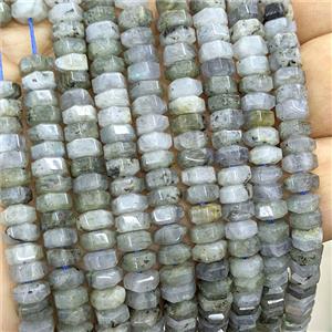 Natural Labradorite Hexagon Beads, approx 6mm