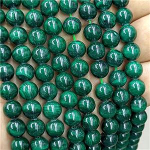 Natural Green Malachite Beads Smooth Round, approx 4mm