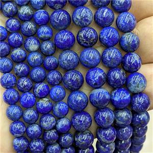 Natural Blue Lapis Lazuli Beads A-Grade Smooth Round, approx 8.8mm