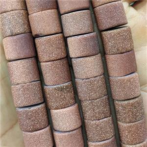 Golden Sandstone Heishi Beads Matte, approx 7-12mm