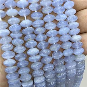 Natural Black Lace Agate Beads Smooth Rondelle, approx 10mm