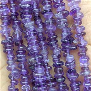Natural Purple Amethyst Chips Beads Freeform, approx 5-8mm