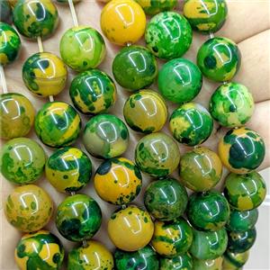 Natural Agate Beads Multicolor Dye Smooth Round, approx 14mm