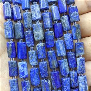 Natural Blue Lapis Lazuli Beads Tube, approx 7-14mm