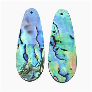 Abalone Shell Teardrop Pendant, approx 12-40mm