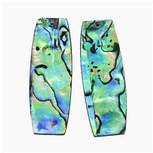 Abalone Shell Rectangle Pendant, approx 12-40mm