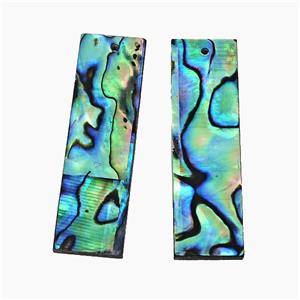 Abalone Shell Rectangle Pendant, approx 12-40mm