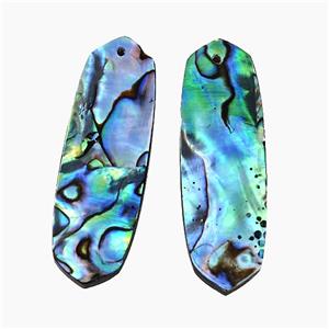 Abalone Shell Oval Pendant, approx 12-40mm