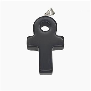 Gemstone Pendant, Platinum Plated, approx 20-30mm