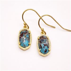Gemstone Earring Hoop, Gold Plated, approx 9-16mm