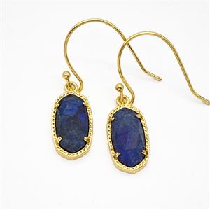Gemstone Earring Hoop, Gold Plated, approx 9-16mm