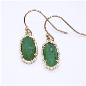 Gemstone Earring Hoop, Gold Plated, approx 9-16mm