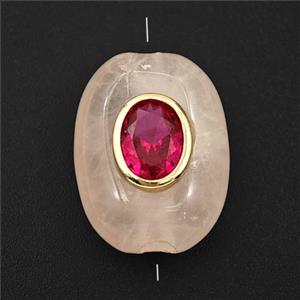 Gemstone Bead Pave Zircon, approx 15-20mm
