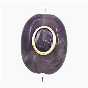 Gemstone Bead Pave Zircon, approx 15-20mm