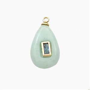 Gemstone Bead Pave Zircon, approx 10-16mm