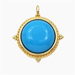 Gemstone Bead Pave Zircon, approx 18.5mm