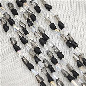 Crystal Glass Beads Twist Mixed Color, approx 4-7mm