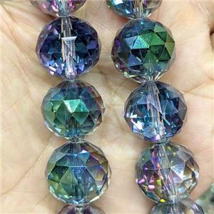 Crystal Glass Beads Faceted Round, approx 20mm dia