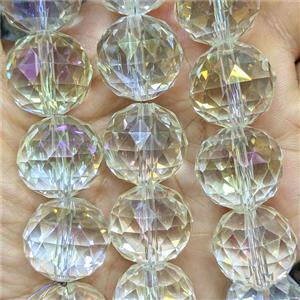 Crystal Glass Beads Faceted Round, approx 20mm dia