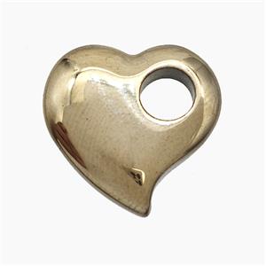 Hematite Heart Pendant, approx 20mm