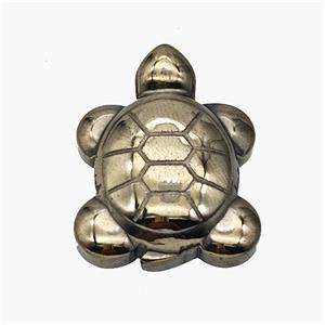 Hematite Tortoise Decoration No-Hole, approx 21-26mm