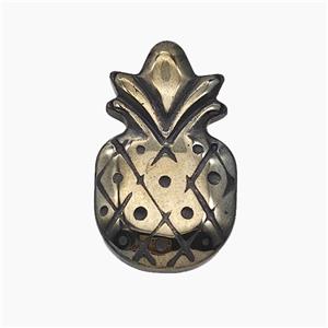 Hematite Pineapple Pendant, approx 21-36mm