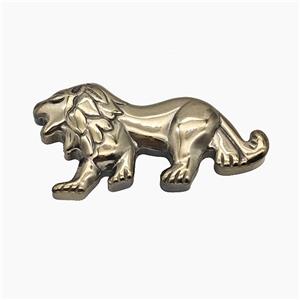 Hematite Lion Decoration No-Hole, approx 25-48mm