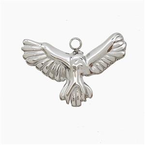 Raw Stainless Steel Eagle Pendant Birds, approx 13-20mm