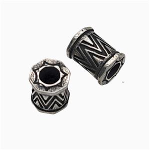 Stainless Steel Bead, approx 8-10mm, 4mm hole