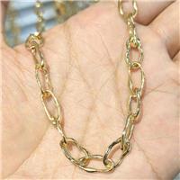 Alloy Chain Gold Plated, approx 7-15mm, 8-14mm