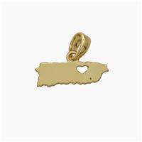 Copper Pendant Pave Zircon, Gold Plated, approx 4-15mm