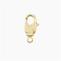 Copper Lobster Clasp Gold Plated, approx 7-11mm