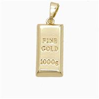 Copper Nugget Pendant Slice Gold Plated, approx 9-18mm