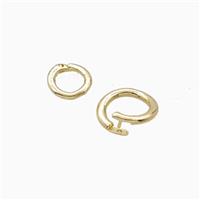 Copper JumpRings Gold Plated, approx 7mm