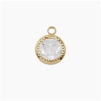 Cubic Zirconia Star Pendant, approx 7.5mm