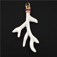 Enamel Copper Pendant, Gold Plated, approx 20-32mm