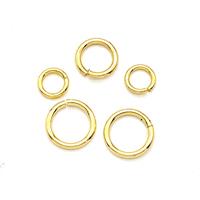 Copper Jumprings Gold Plated, approx 5mm, 0.8mm thickness